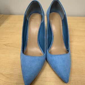 JustFab Sky Blue Pointed Heels